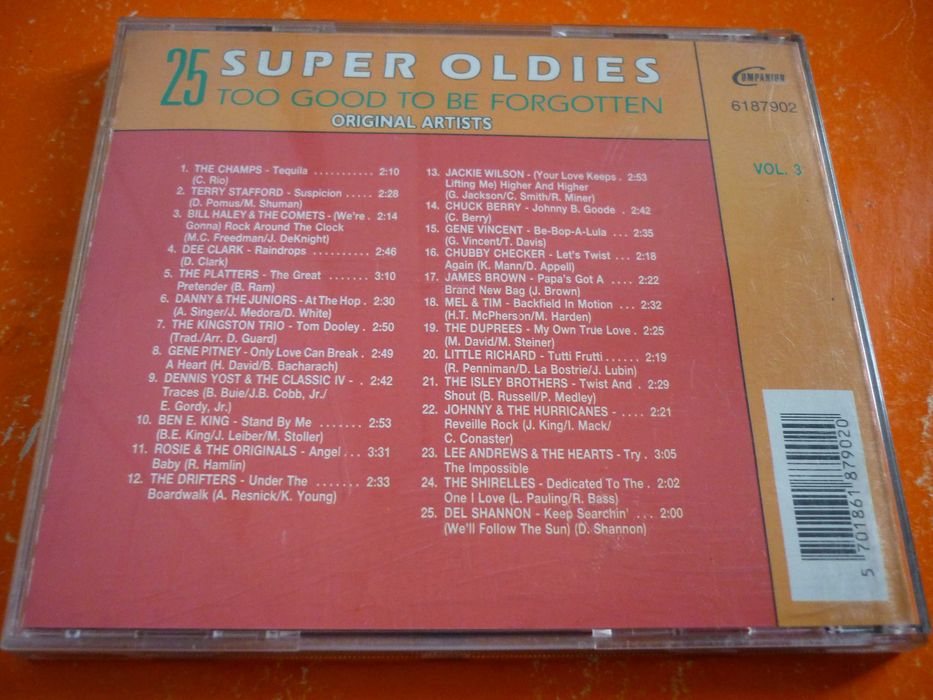 Płyta CD "Super Oldies vol. 3": The Champs,The Drifters, The Platters