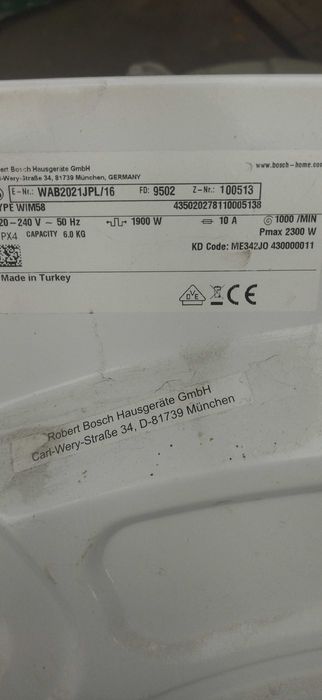Sprzedam programator pralki  bosch serie 2