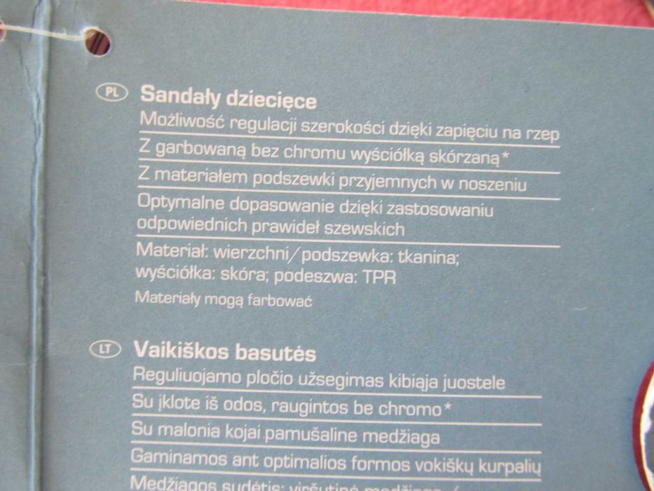 NOWE Sandałki Pepperts LIDL rozmiar 35