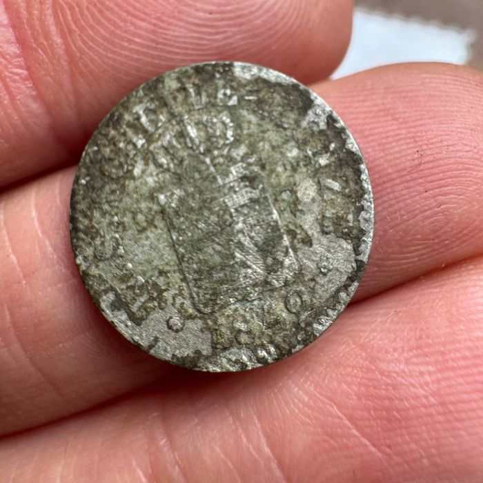 Moneta 10 Pfennig 1 neu groshen 1849 G Srebrna