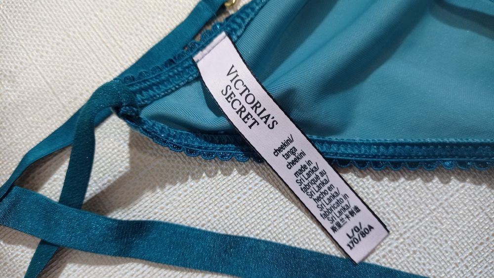 L nowe Victoria's Secret majtki strappy