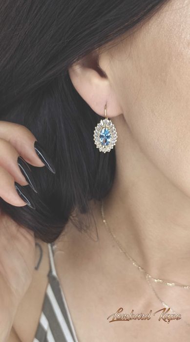 Złote kolczyki p.585/6,43g