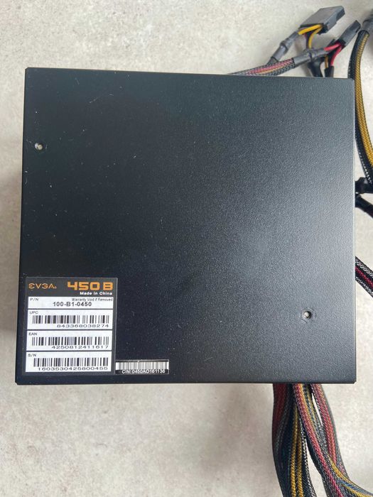 Zasilacz EVGA 450B 450W 80 Plus Bronze ATX — 100-B1-0450