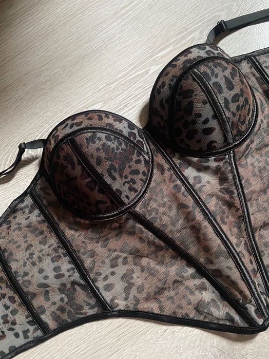 Корсет леопардовий трендовий