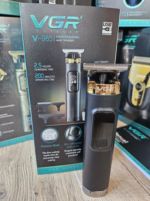 Тример для бороди vgr 985 оригінал триммер для голови машинка стрижка