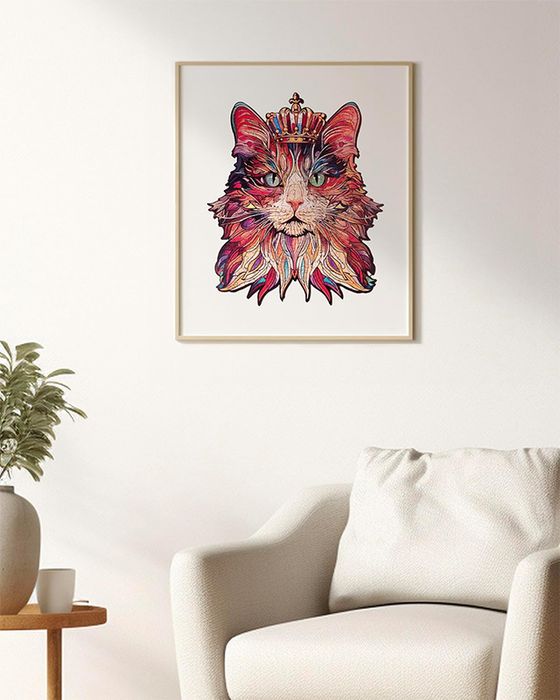 Cat King Drewniane puzzle 3D 200 el.