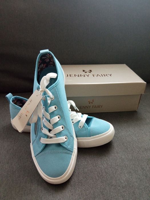 CCC niebieskie trampki, tenisówki Jenny Fairy z suwakiem w rozmiarze 4