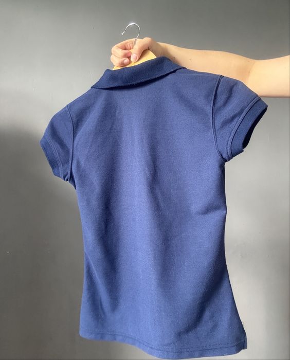 Поло Ralph Lauren синє жіноче, розмір S, 100% бавовна