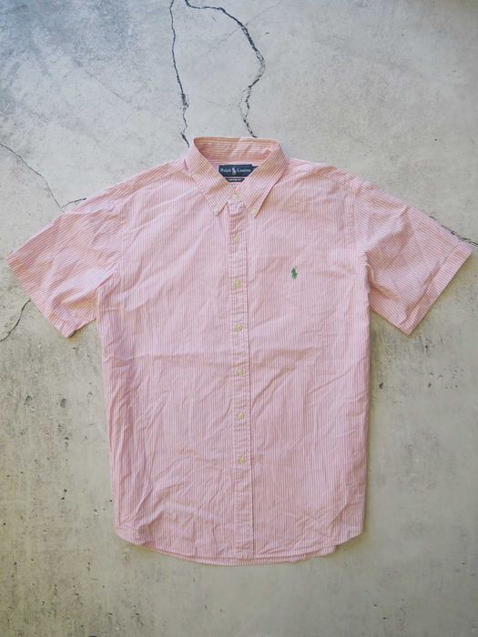 Ralph Lauren koszula w prążki na krótki rękaw XL