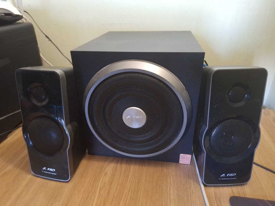 Комп'ютерні колонки F&D 2.1 A320. Робочі, потужні. Аккустична система.