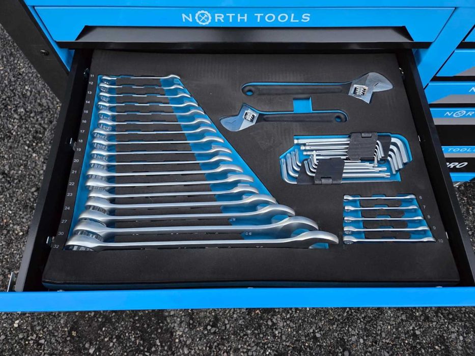 North_Tools - Carrinho de ferramentas com 12 gavetas