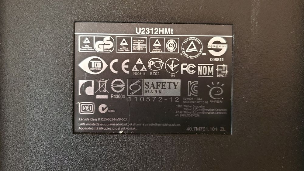 Монітор 23" DELL UltraSharp U2312HMt (1920x1080)