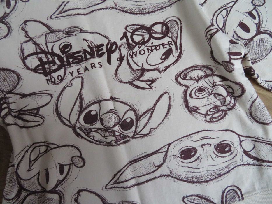 SINSAY Disney 100   bluza damska Myszka Miki Minnie Yoda Bawełna  36 S