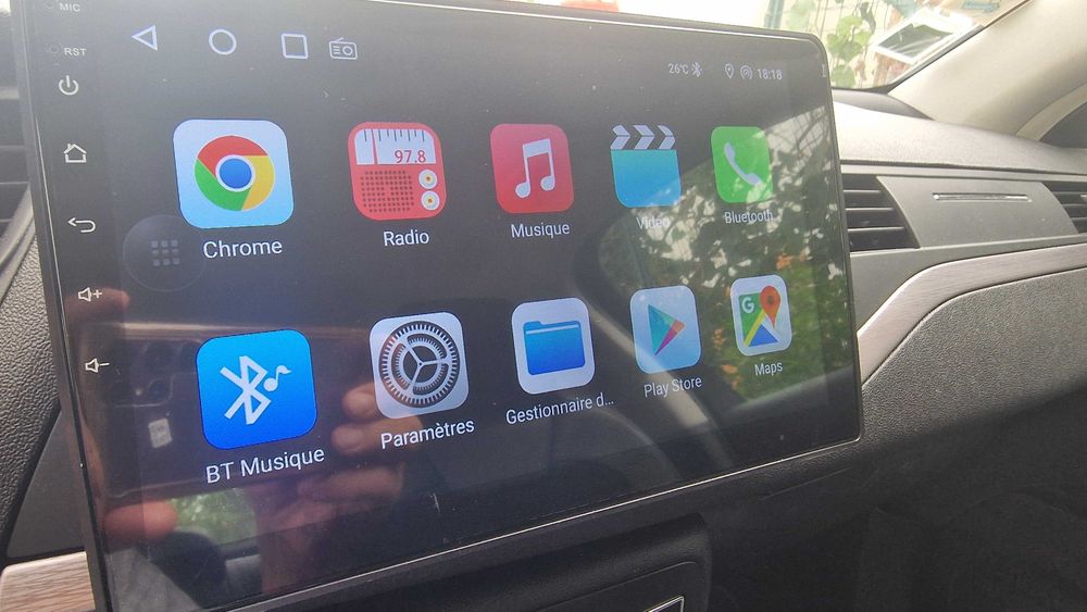 Radio Auto Android com Carplay e GPS