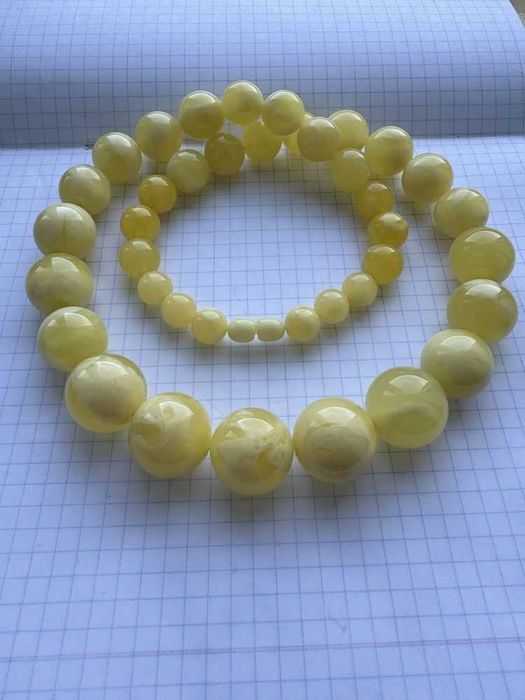 Bardzo ładne korale (naszyjnik, wisiorki) z naturalnego bursztynu