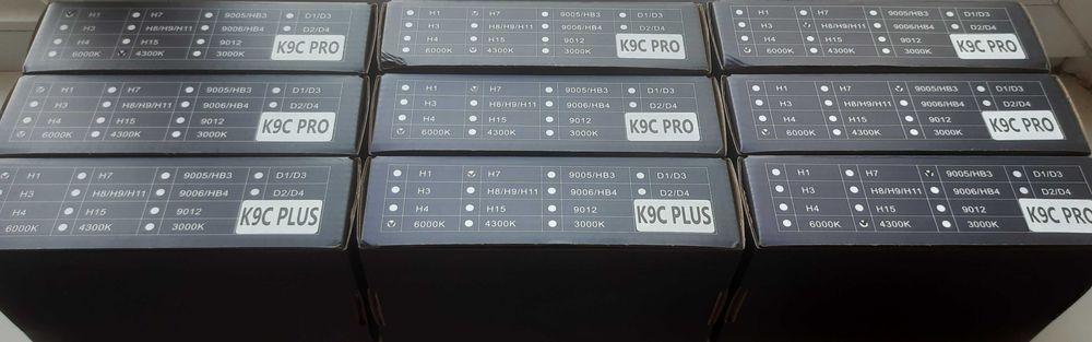 DawnKnight K9C H1 H4 H7 H11 HB3 HIR2 4300/6000K LED лампы K5C K7C K8C