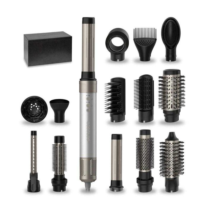 Modelador 14 em 1 Cecotec AirGlam Ceramic 1400W Silver