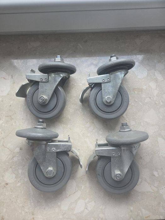 4 kółka obrotowe 100 x 32mm z blokada