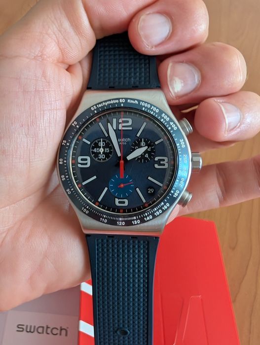 Swatch Irony BLUE GRID (YVS454) stan bdb