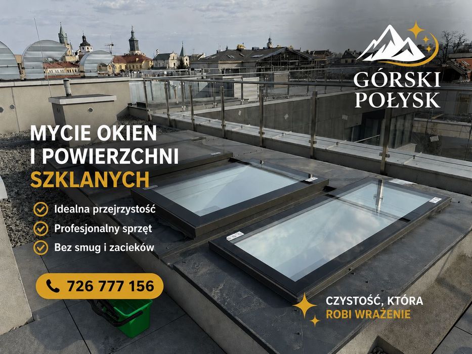 Profesjonalne usługi mycia okien i powierzchni szklanych!