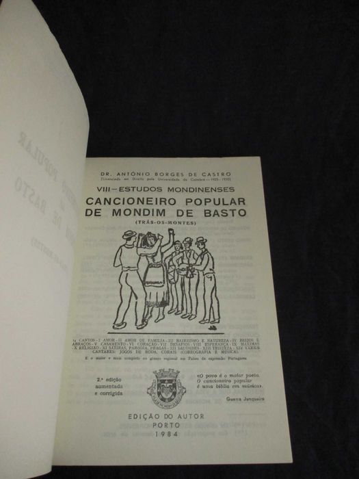 Livro Cancioneiro Popular de Mondim de Basto Trás-Os-Montes