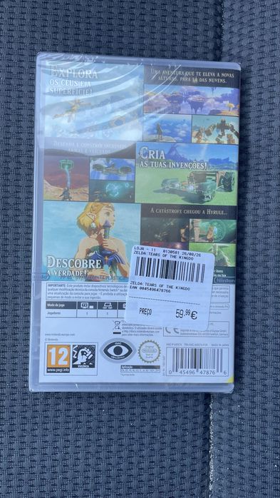 The Legend of Zelda: Tears of the Kingdom selado