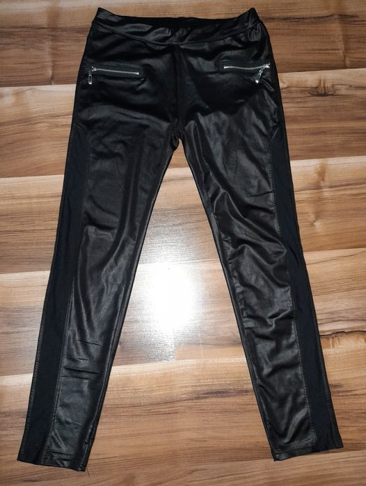 Legginsy Czarne połyskujące rozm. M/L