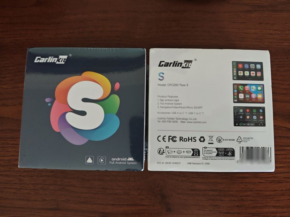 Адаптер CarlinKit S2F TBox Ambient 4gb / 64gb