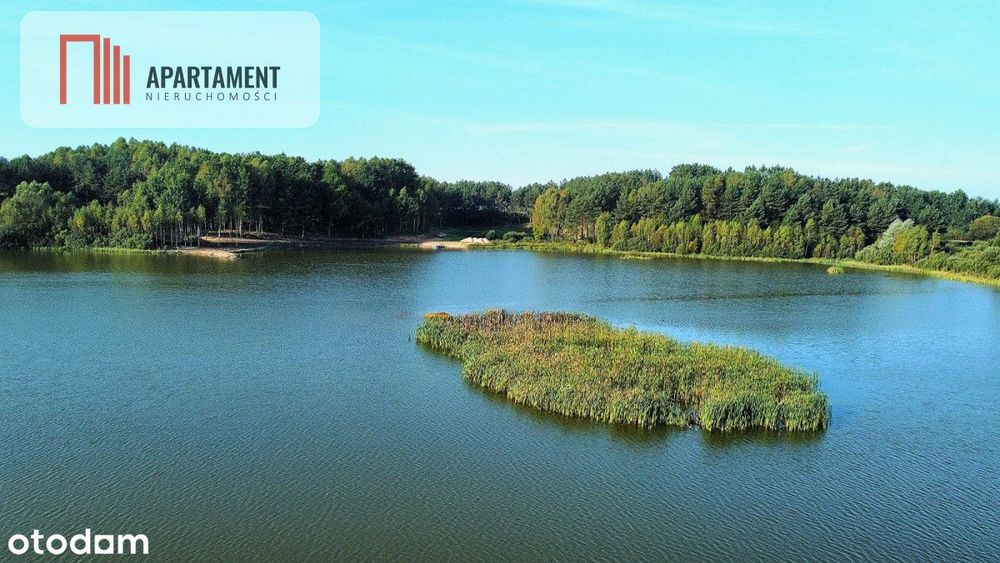 Działki wśród natury las jezioro plaża staw Miastk