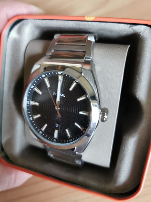 Zegarek Fossil Everett 3 Hand FS-5821 w kolorze srebrnym 42 mm nowy ...