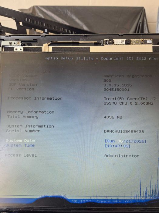 motherboard asus  X550c com processador i7-3537U testada