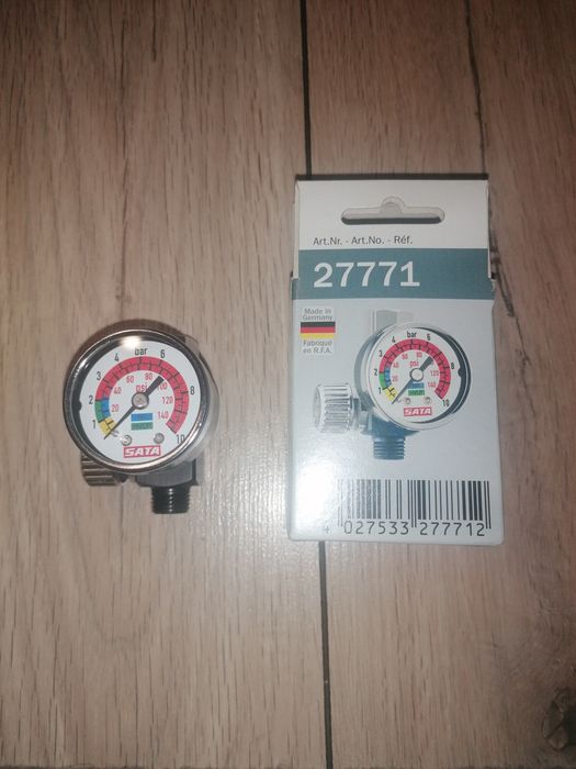 Manometr z reduktorem SATA 27771 nowy oryginalny