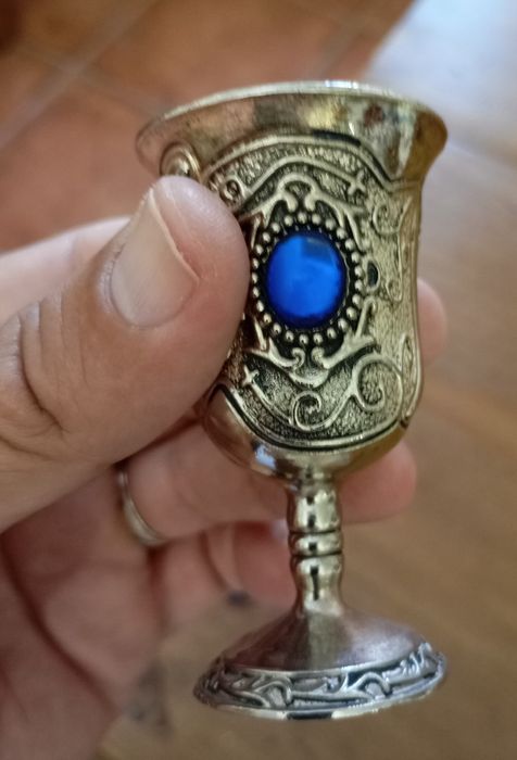 Conjunto de 4 cálices azul