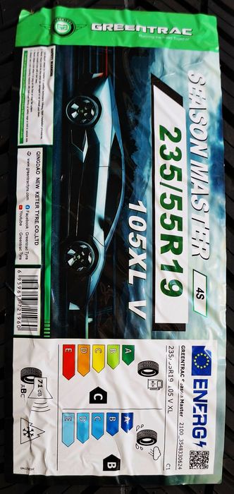 Opony 235/55R19 Greentrac Season Master 26r C/B/71dB 3 lata gwar. 320z
