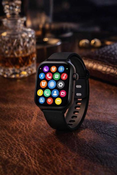 Relógio Inteligente Bluetooth com Chamadas, Monitor Cardíaco e Passos