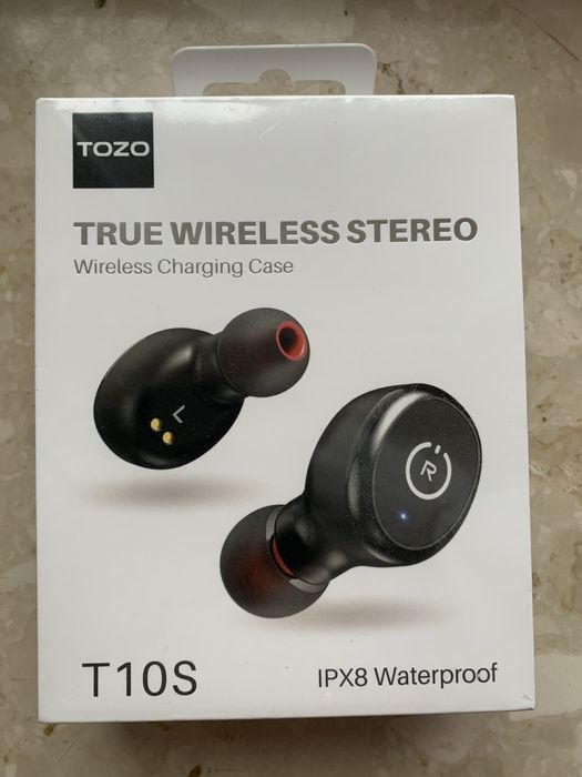 Słuchawki bezprzewodowe TOZO T10S, nowe, gwarancja