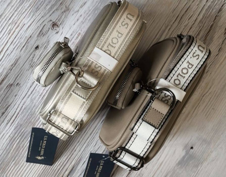 Сумка кросбоді Оригінал! Us polo Assn чорна сумочка через плече calvin tommy
