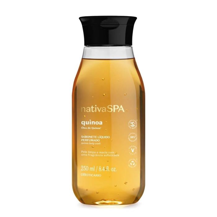 Sabonete Líquido Perfumado Nativa Spa Quinoa, 250ml  selado