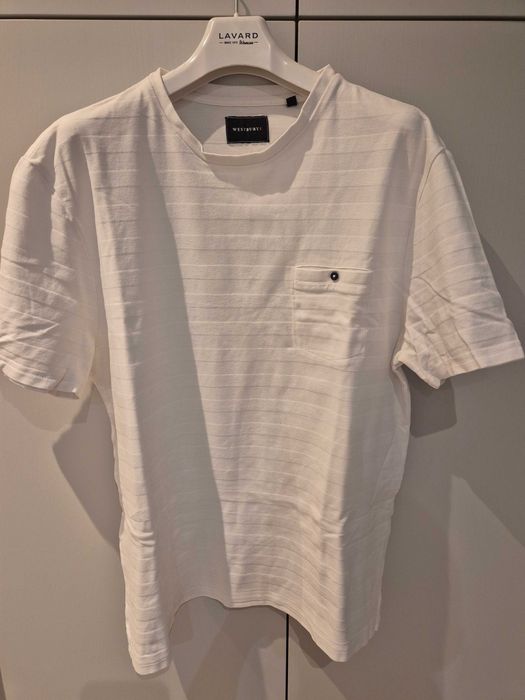Biały T-shirt męski