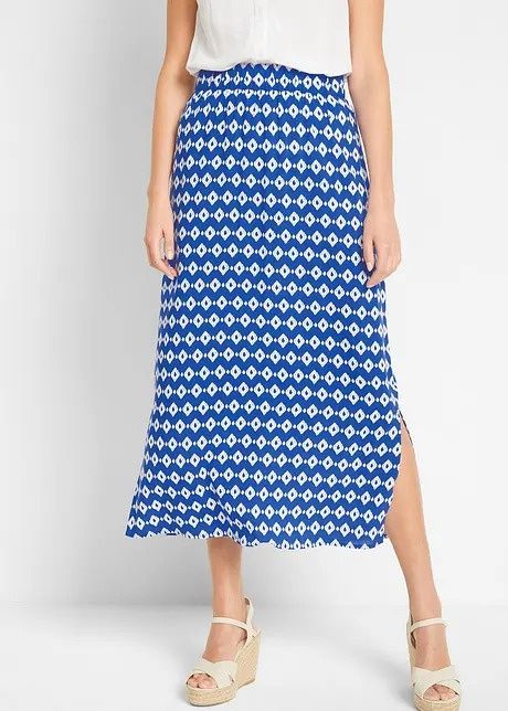B.P.C spódnica midi z nadrukiem 40.