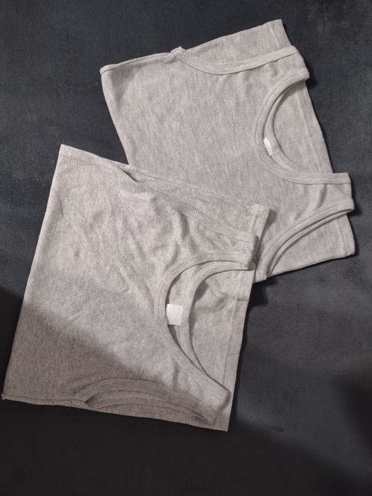 Podkoszulki chłopięce bawełna 2 pary nowe