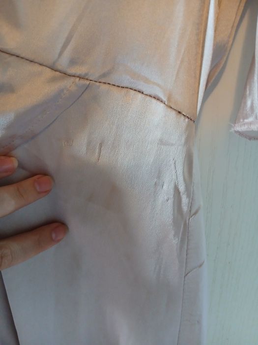 Sukienka satynowa blady róż długa AX Paris tanio nowa hit