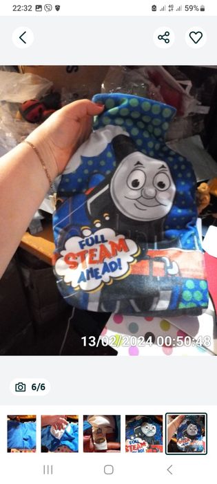 Быт чехол для обычной резиновой грелки паровозик томас