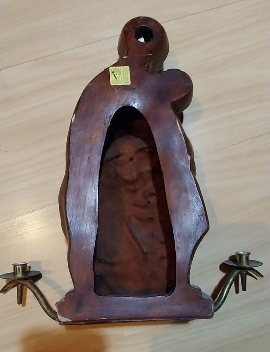 Nossa Senhora e Menino Jesus em madeira da Achatit