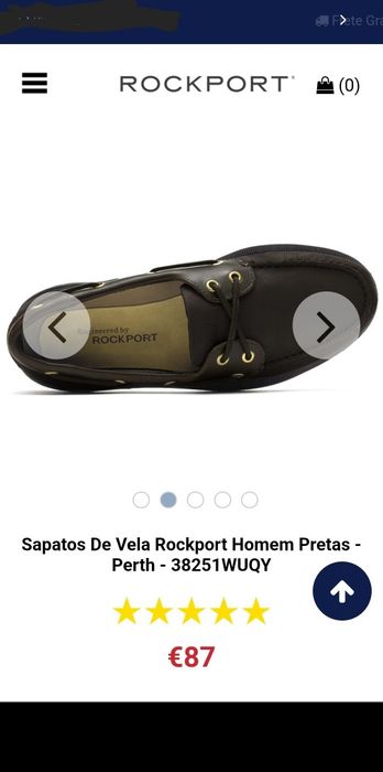 Sapatos vela Rockport  39 NOVOS unisex