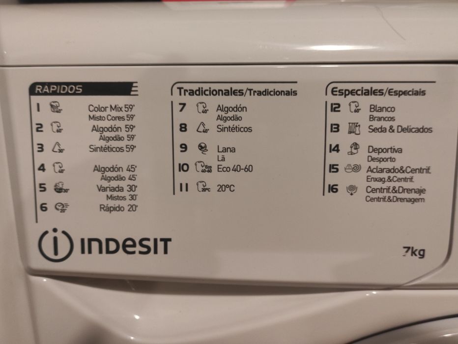 Máquina lavar roupa Indesit 7kg