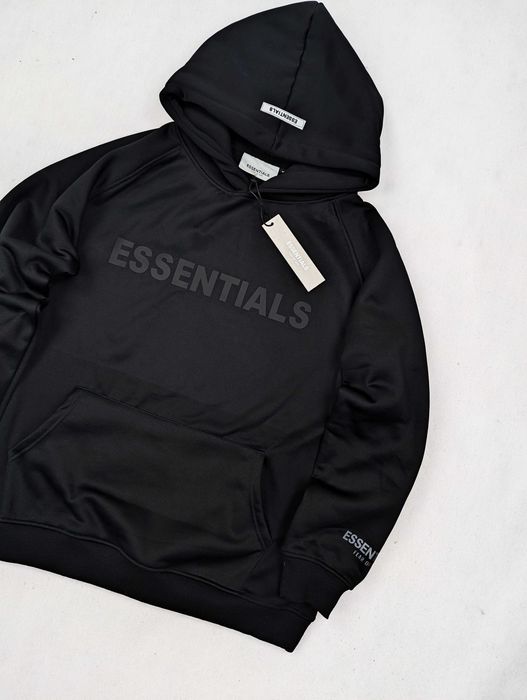 Essentials Fear of god  czarna bluza z kapturem S