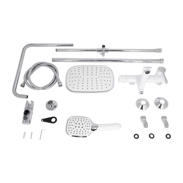 Душова система універсальна Grand, Chrome/White на три споживача