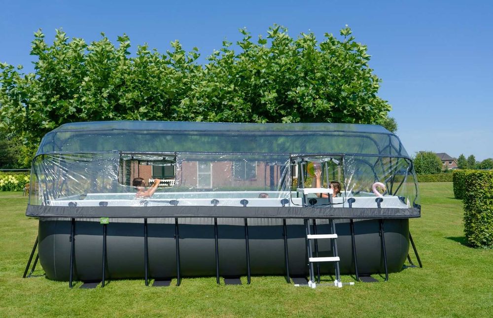 Басейн каркасний EXIT з куполом 540х250х122 см + тепловий насос