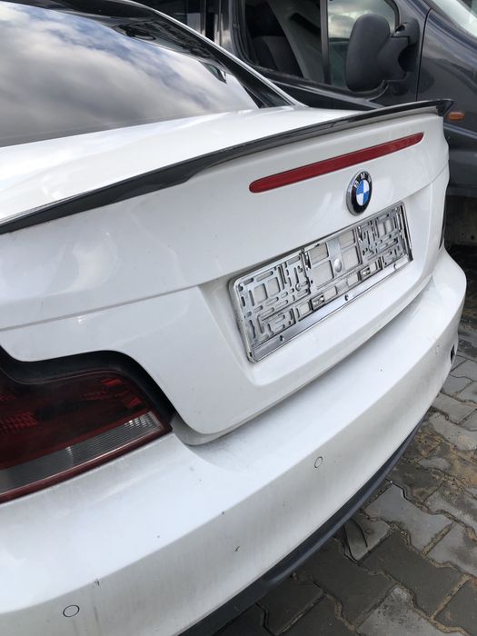 BMW E82 Coupe Klapa tył bagażnika + lotka A300 Alpinweiss III